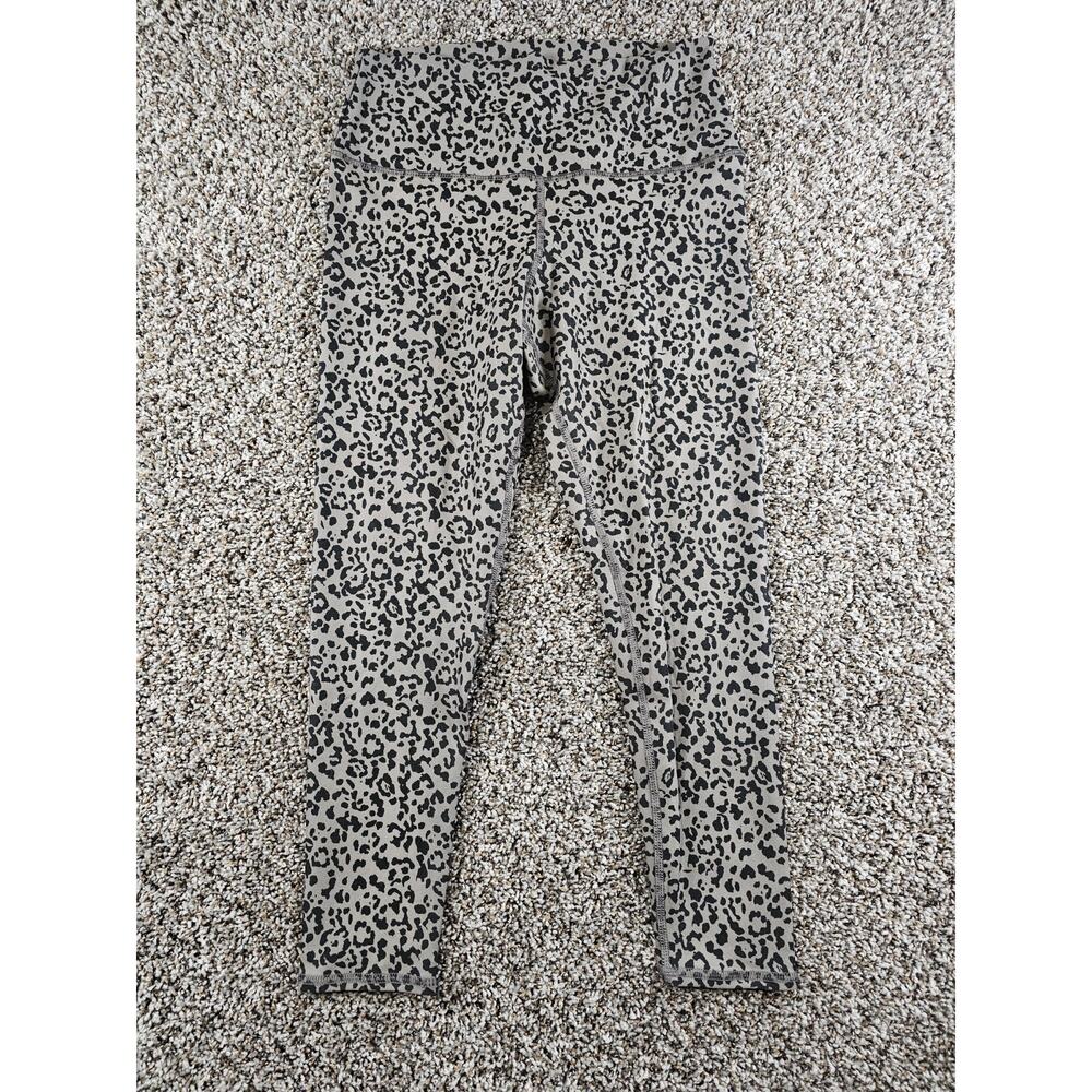 Evolution and Creation EVCR Womens Sz L Athletic Leggings Gray Leopard Print